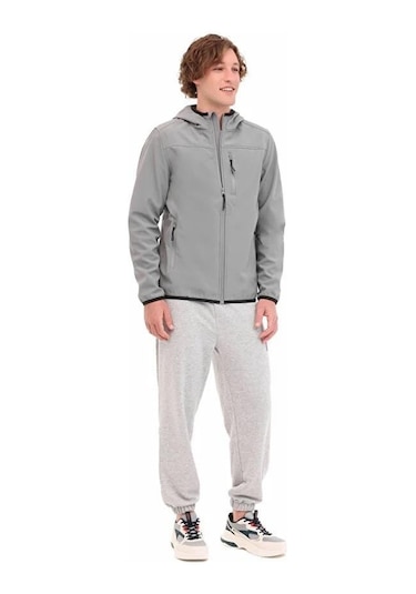 Kinetix Ml Basıc Softshell 5pr Gri Erkek Mont Gri Koyu