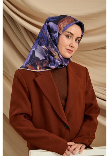 Silk Home Twill İpek Eşarp 11480-84 Lacivert, Pembe, Saks, Krem, Bordo