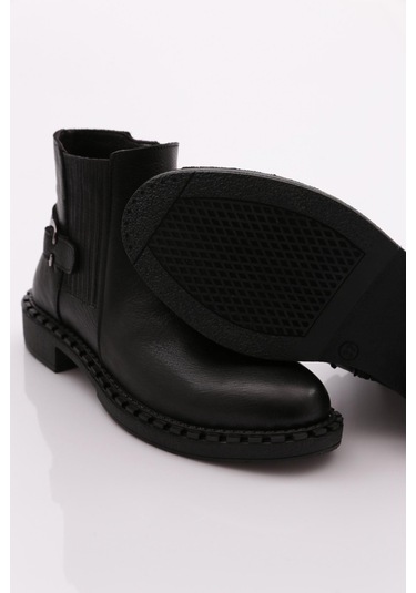 Dgn 042 Kadin Yani Tokali Klasik Bot 042-2495-R2128 Siyah