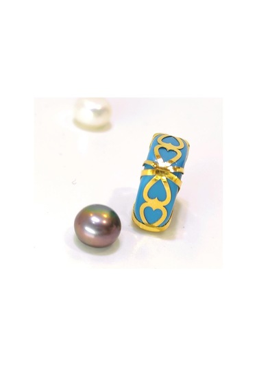 Altın Ürünler Asma Kilit Yuvarlak Çanta Kolye Ucu 14 Ayar