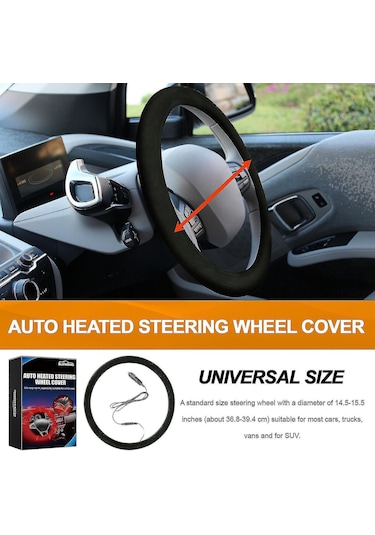Yifomall 12v Isıtmalı Direksiyon Kılıfı - Hızlı Isınma, Konforlu Kış Sürüşü İçin Evrensel Boyut 111 Karakter Diğer
