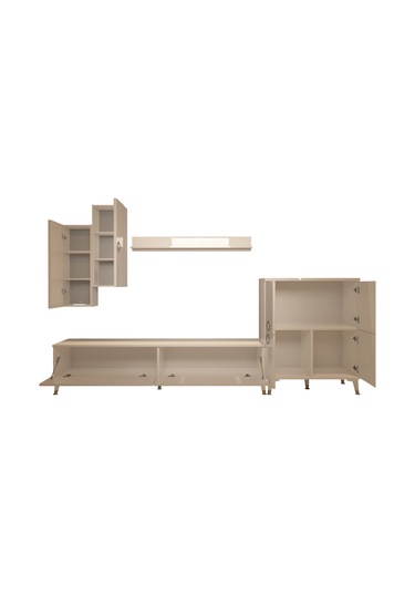 Decoraktiv Eko 6 Mdf Std Gold Tv Ünitesi Tv Sehpası Beyaz