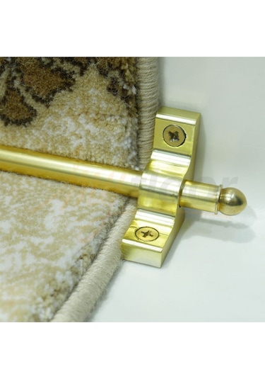 Çelik Halı Tutucu Merdiven Dip Çubuğu Sarı - Kalın / 110cm