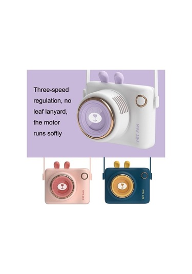 Gl106 Usb Şarj Edilebilir El Taşınabilir Taşınabilir Yapraksız Mini Kamera Fanı Stil Tavşan Pembe 2204 Beyaz