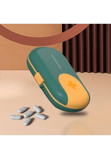 Pazly Yeşil Suntek Seyahat Magideal Hapı Düzenleyici Cep Çantası Çanta Og Yeşil