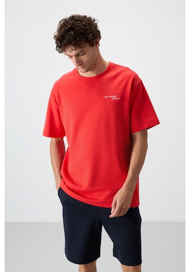 Tommy Life Fiesta - Lacivert Pamuklu Kalın Yumuşak Dokulu Oversize Fit Nakışlı Erkek Şort Takım - 85250 Kırmızı Tommy Life Fiesta - Lacivert Pamuklu Kalın Yumuşak Dokulu Oversize Fit Nakışlı Erkek Şort Takım - 85250 Kırmızı