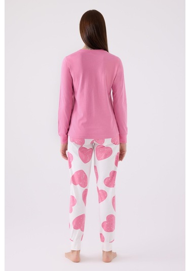 Roly Poly 3470 Sweet Little Princess Kadın Karanfil Uzun Kol Pijama Takım 001