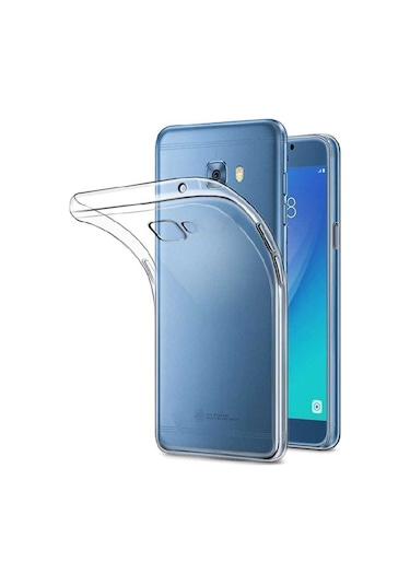 Nihcase Samsung Uyumlu Galaxy C9 Pro Kılıf Süper Tpu Jelly Transparan Silikon