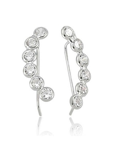 925 Ayar Gümüş Su Yolu Küpe Gümüş