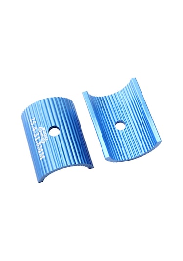 Xiyyadms Bisiklet Çubuk Uyumlu Adaptör 25.4-31.8mm: Alüminyum Ally, Dayanıklı, Kayma Engeli, Dağ Yolu Bisikletleri İçin Mavi