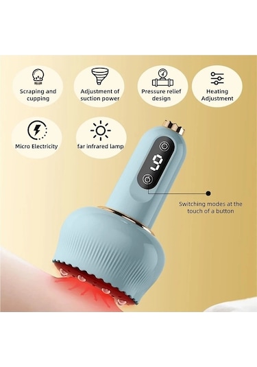 Willowhaven Elektrikli Güzergah Masaj Vakum Emme Zayıflama Vücut Mavi Mavi