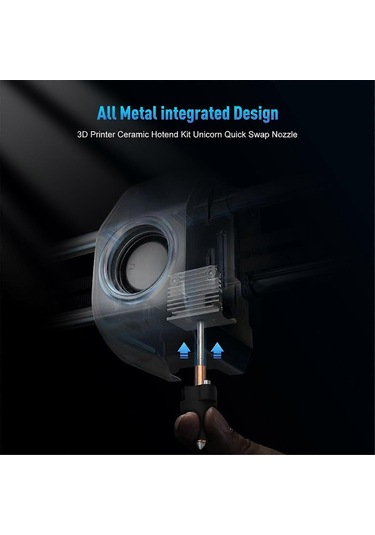 3-v3 Hotend Kiti Yüksek Akışlı Baskı Seramik Isıtma Kitleri Hızlı Değiştirilebilir Nozul Kiti 3d Yazıcı