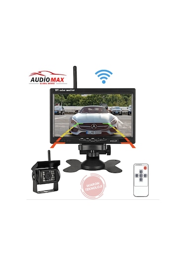 Kablosuz 7 İnç Monitör ve 18 Ledli Kablosuz Gece Görüş Kamerası