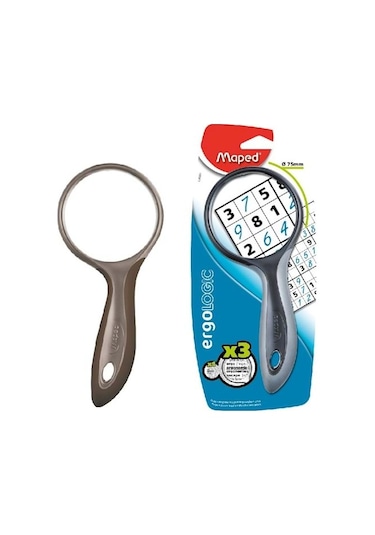 Maped Ergologic Büyüteç 3 - 75Mm Çap Gri