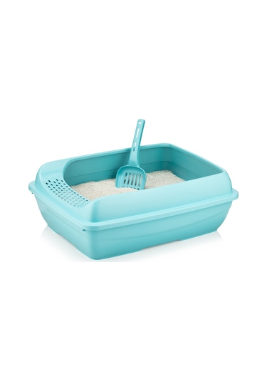 Gnd Süzgeçli Açık Kedi Tuvaleti 50 x 37 x 18 CM + Kürek