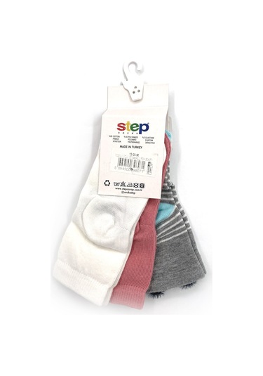 Step 3'lü Bebek Çorap 10251 Çok Renkli