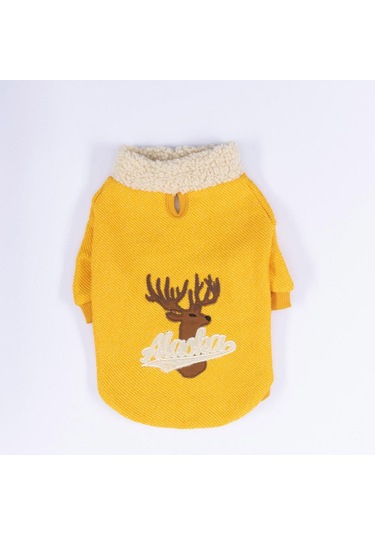 Pawstar Sarı Alaska Esnek, Küçük Irk Triko Köpek Trikosu