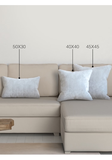 Home Daily Series Beyaz Renk Kırlent Yastık Kılıfı Beyaz