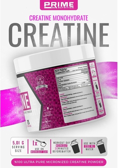 Prime Nutrition Creatine 125.25 Gram