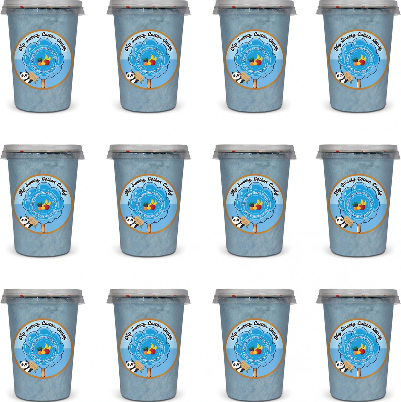 Tutti Frutti Aromalı 12'li Gurme Pamuk Şekerler