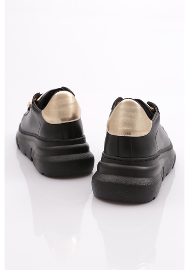 Dgn Es864 Kadin Kalin Kristal Taşli Sneakers Ayakkabi ES864-2007-R123499 Siyah