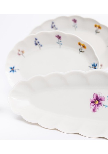 Maxx Doria Flower Bouquet 6 Kişilik 29 Parça Kahvaltı Takımı Pa2085 Beyaz