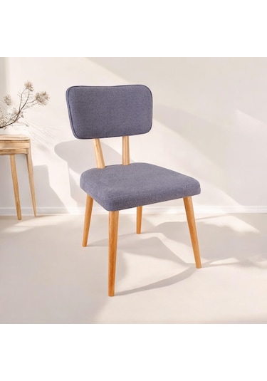 Polly Ahşap Sandalye Gri 1 Adet