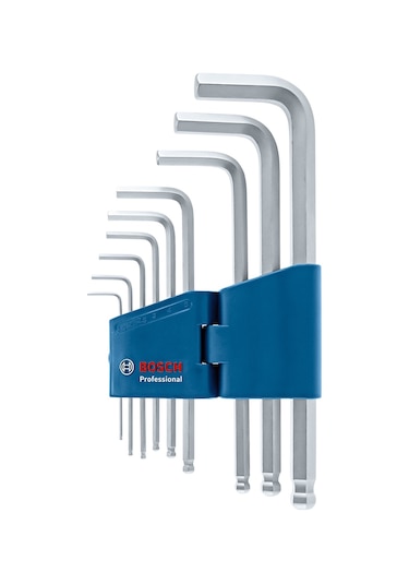 Bosch Profesyonel Hex Alyan Anahtar Takımı 9 Parça (1,5-10 mm) - 1600A01TH5