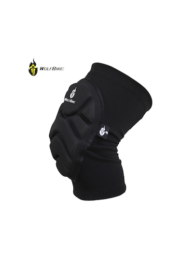 Wezone &quot;wolfbike Kayak Dizlik - Kayak, Buz Pateni Ve Snowboard İçin Esnek Korumalı Spor Ekipmanı&quot; Siyah