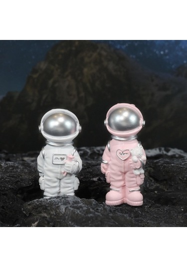 Opulentliving Reçine Astronot Heykeli Uzay Adamı, Parti Masa Düğün, 4.5x9.5cm, Stil A, Dekorasyon Ve Hediye Çok