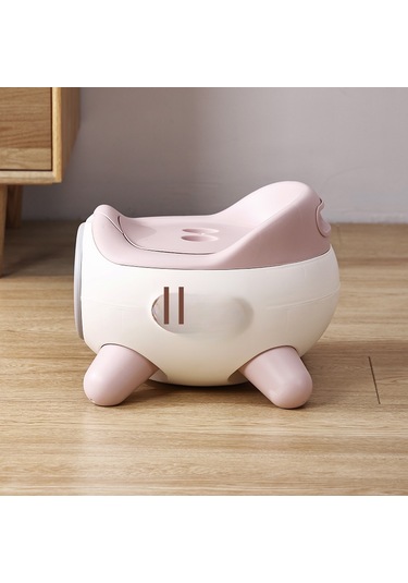 Hangfox Küçük Çocuklar İçin Kalın Yapıklı Kamyon Desenli Tuvalet, İç Kova Ve Kolay Temizleme Özelliği İle Emekli Eğitimi Pembe