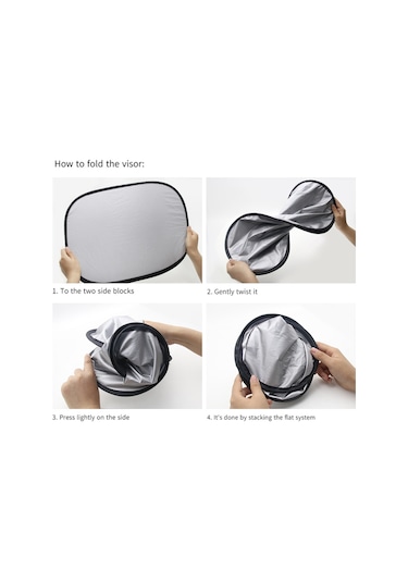 Ön Cam İçin Araç Güneşliği, Arka Cam İçin Güneşlik, Yan Camlar İçin Güneşlik R-4044 Yeni Gümüş 8 Parçalı Set