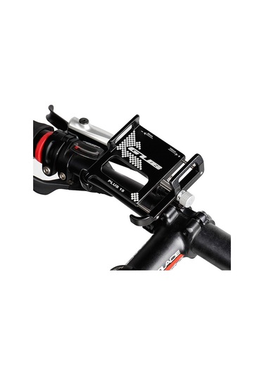 Gub Alüminyum Bisiklet Telefon Tutucu 360 Derece Dönen Siyah