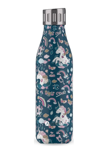 Les Artistes Paris Isı Yalıtımlı Çelik Termos Matara 500ml Licorne Night