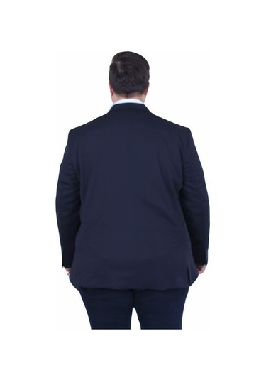 Starbattal Erkek Büyük Beden 4 Drop Blazer Zaha Ceket 500603 Lacıvert Lacivert