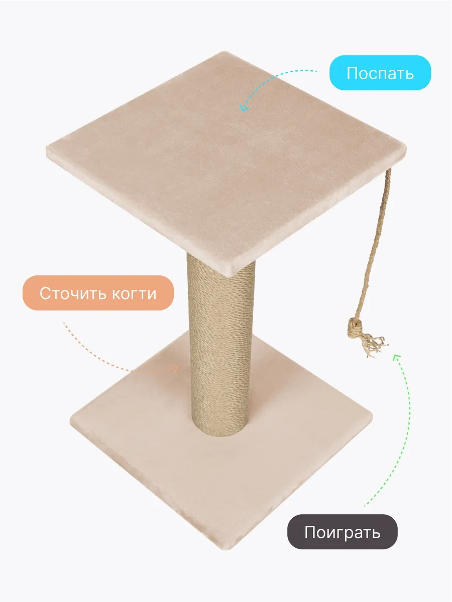 Rıch Breed Kedi Tırmalama Direği Masası Zeminli Dinlenme Yatağı 115898196