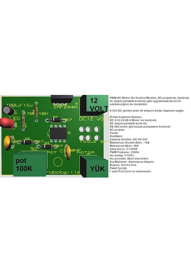 Dc Motor Hız Ve Yön Kontrol Devresi