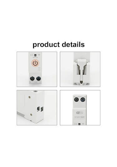 Maiyame Stm-63m 63a Akıllı Sigorta, Tuya Wifi İle Uzaktan Kontrol, Zamanlama Ve Enerji Ölçüm Özellikli, 90-360v Tuya Wifi