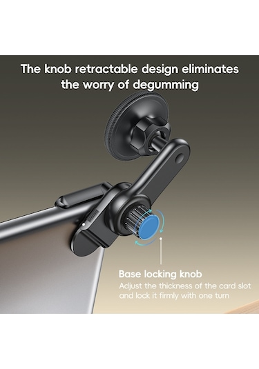 Yesido C213 Araba Kayan Ekran Klipsli Magsafe Manyetik Telefon Tutucu Siyah