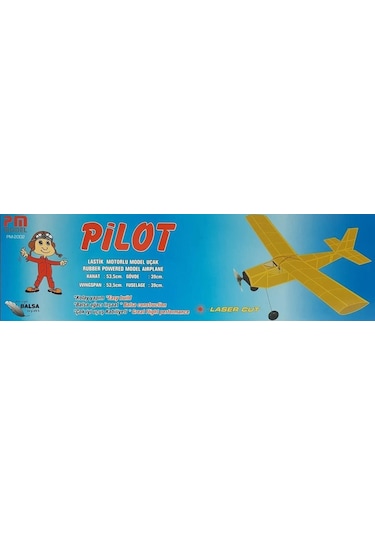 Pm Model 2002 Pilot Lastik Motorlu Demonte Serbest Uçuş Modeli