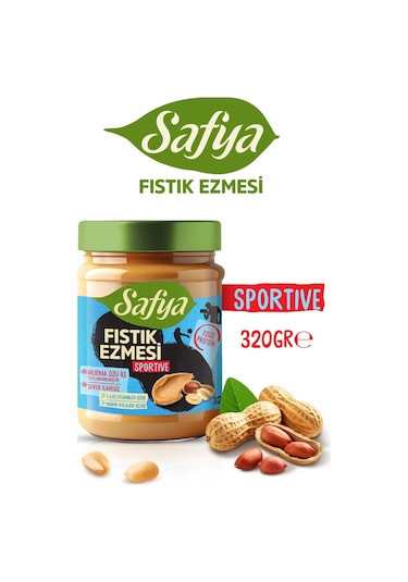Safya Sportive Fıstık Ezmesi 320 Gr X 2 Adet