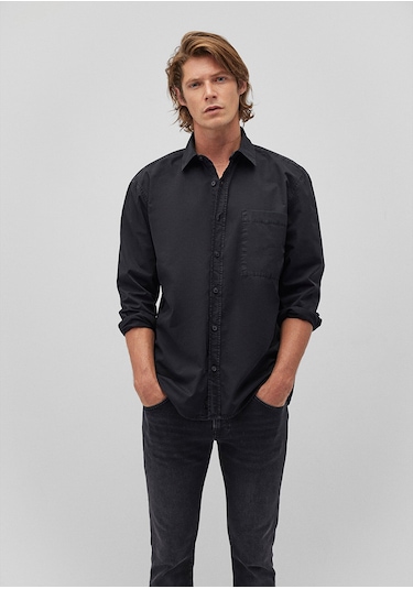 Mavi - Siyah Gömlek 0211113-900 Siyah