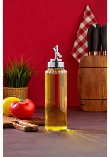 Cooker 510 Ml Borosilikat Cam Yağdanlık Şeffaf