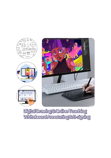 Gaomon S630 5x3.2 Inc Osu 4 Ekspres Tuşlu Grafik Tabletler