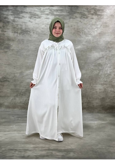Kız Çocuk Beyaz Ferace Beyaz