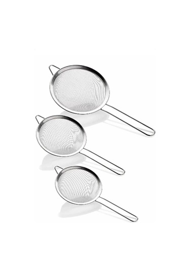 Büyük 3'lü Metal Süzgeç Royaleks-clkn-1359 Asorti