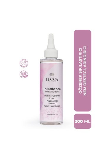 Lucca Beauty Trubalance Karma Ciltler için Tonik 200 ML