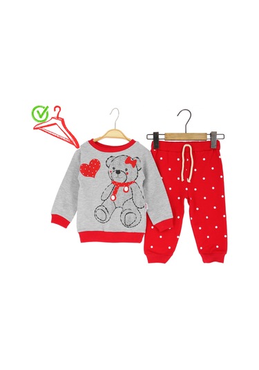 Kız Bebek Takım 00092 Kırmızı
