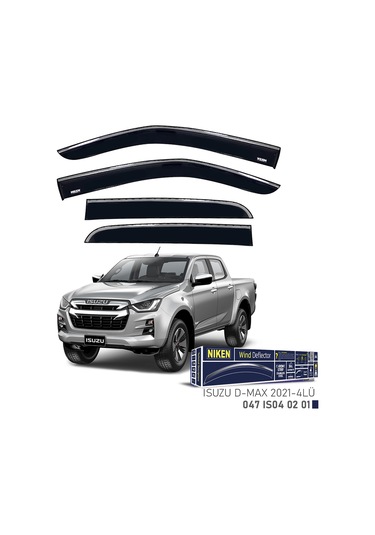 Isuzu D-max 2021 2022 2023 2024 2025 2026 2027 Kromlu Cam Rüzgarlığı 4lü
