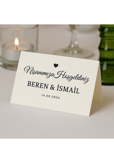 15 Adet Söz, Nişan, Düğün, Kına Masa Kartı